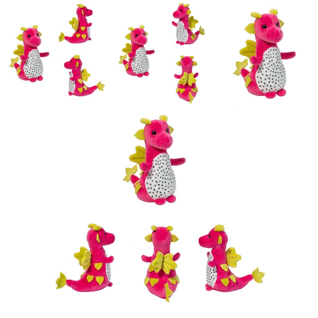 Dragon Fruit Macaroon Pitaya Dinosaur Plush Toy Soft Stuffed Doll For Kids