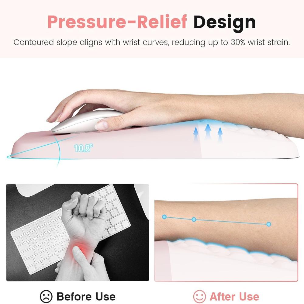 Pain Relief Wrist Support Mousepad High Elastic Wrist Rest Ergonomic Mouse Pad  Computer Work