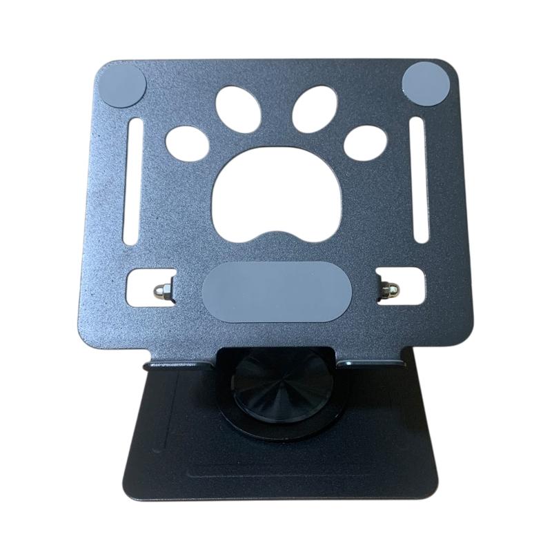 

Металевий поворотний на 360 градусів тримач для планшета, регульований складаний настільний тримач, сумісний для планшетів 4,7-12 дюймів, iPad Pro/Air/Mini чорний