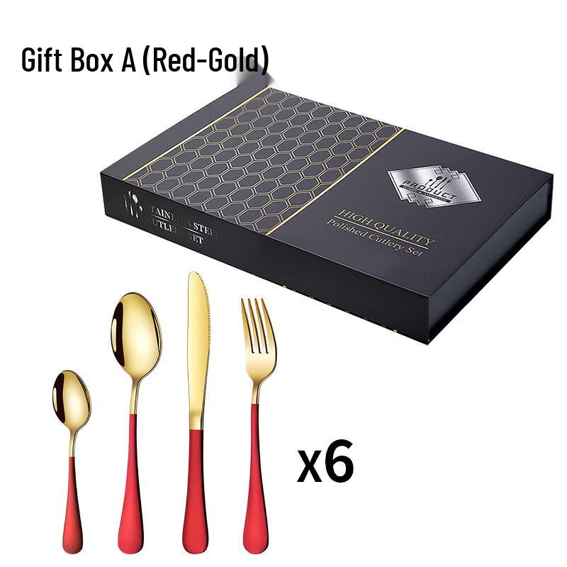 ZISIZ Stainless Steel Western Cutlery Gift Set