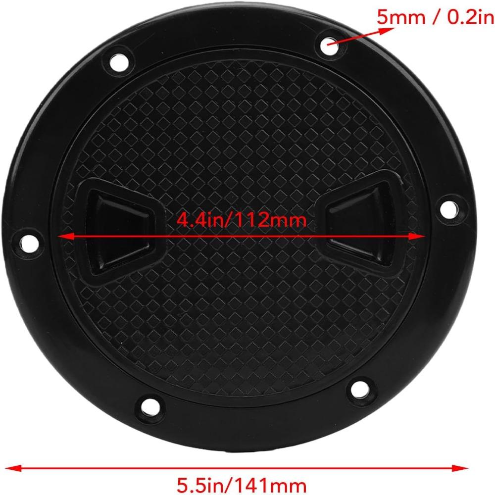 2pcs set Non-Slip Surface Round Deck Hatch 180 Degree Opening Boat Hatch Cover Marine Yacht Access