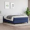 Maison Exclusive - Lattenrost-Bettgestell mit Matratze Blau 140x190 cm Stoff