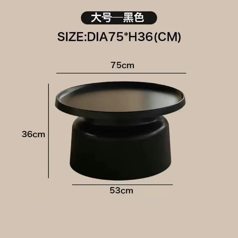 Set Round Coffee Table Nordic Center Modern Luxury Coffee Tables Folding Metal Coffee Tables Storage Mesas Furniture GPF40XP