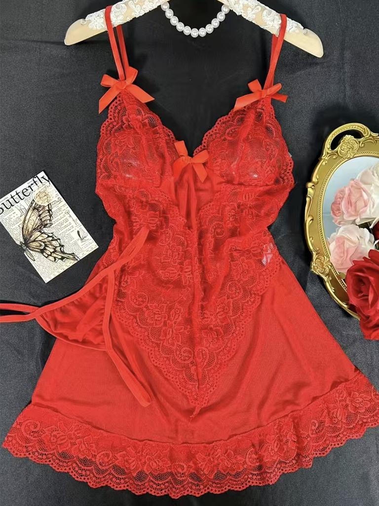 Temptation Thin Lace Flower Printed Underwear Suit Sexy Women Sheer Sleeveless Lingerie Set Female Sexy Lace Erotic Costumes