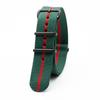 Black Nylon & Canvas Watch Strap with Vacuum-Plated Buckle