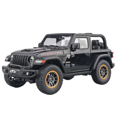 1/18 ג'יפ רנגלר רוביקון רכב שטח SUV דגם מתכת יציקה רכב צעצוע לילדים צליל ואור פריטי אספנות מתנות יום הולדת ילדים