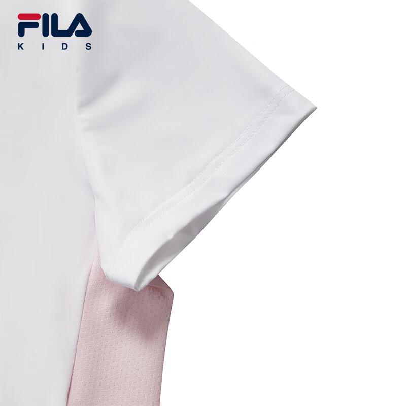 FILA Girls' Knit Short Sleeve Polo Shirt