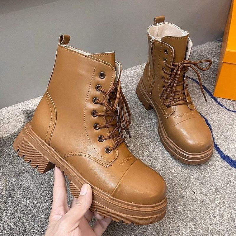 

Черные ботинки Мартин женские осенне-зимние новые универсальные маленькие хлопковые ботинки на толстой подошве 40