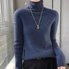 Stylish Elasticity High-Neck Sweater Women Autumn Winter Long Sleeve Knitted Knitwear Woman Solid Color Warm Turtleneck Pullover