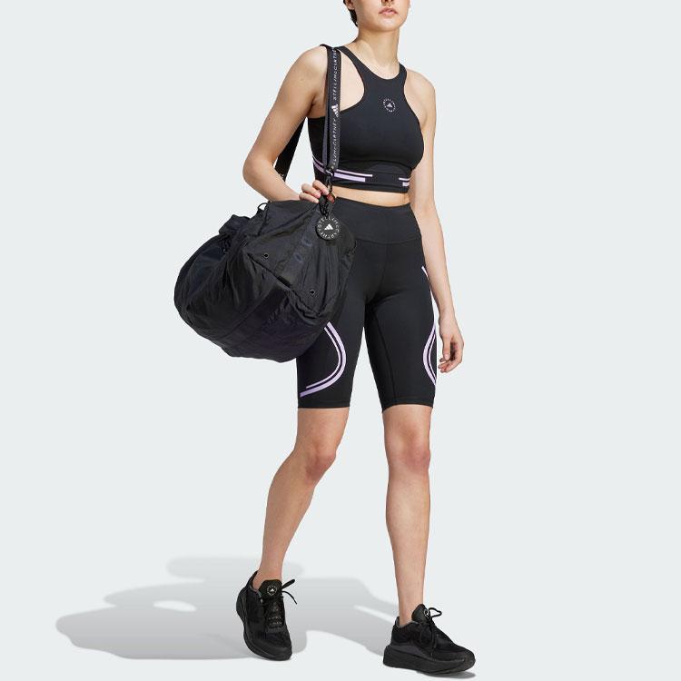 Adidas X Stella McCartney Truepace Running Crop Top Color Block Sports Tank Women Tops Black IP9141