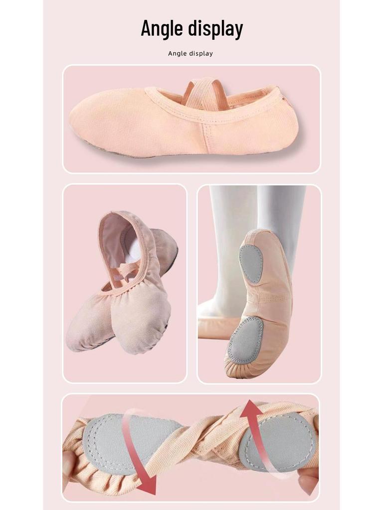 Women's Kindergarten Winter Dance Shoes - Lace-Free, Cat Paw Design for Students