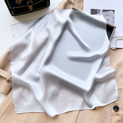 Summer Silk 11 Silk Scarves Women's Versatile Light Luxury Plain Mulberry Silk Silk Scarves Square Scarves High-end Solid Color Silk Scarves