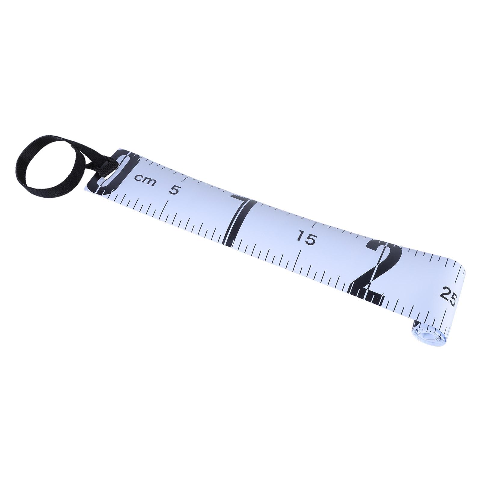 

Waterproofs Foldable Fish Ruler PVC Fish Measurement Tool Replacement Fish Measuring Ruler Measurement Tackle Tool білий