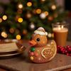Creative Christmas Cute Duck Ornaments Xmas Festive Home Party Decoration Resin Lovely Gift For Home Office Tabletop Ornament