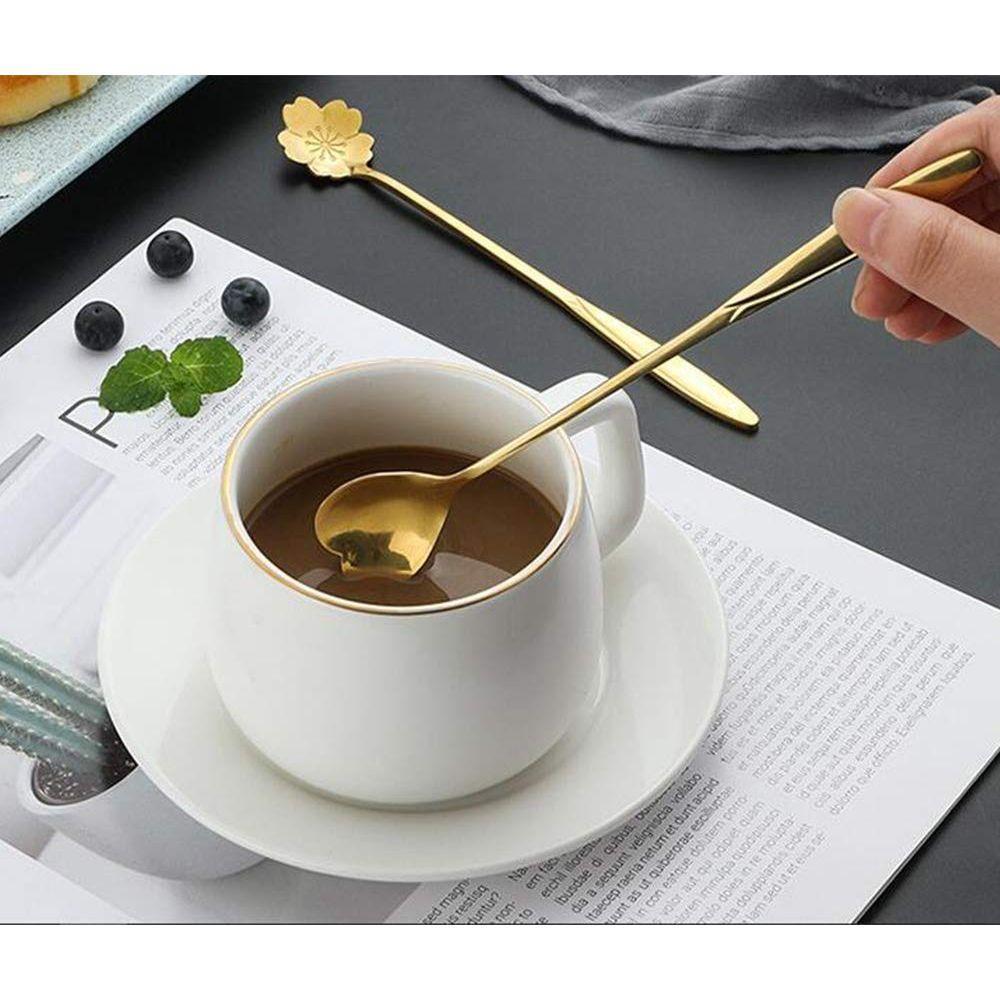 HomeCloud Golden Spoon Set/Coffee Spoon/Dessert Spoons/Cutlery Kitchen