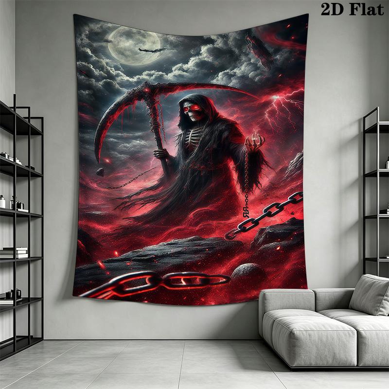 Dark Fantasy Reaper Tapestry Tapestry Wallmounted Fashion Print Soft Wall Decoration Wall Covering Decoration