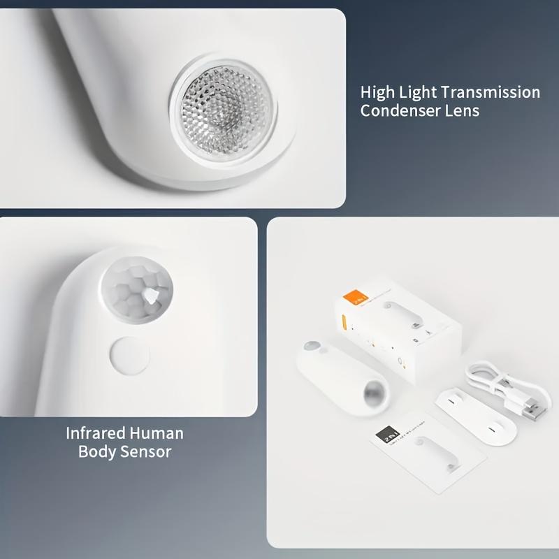 ABS material sensor-activated floor edge light (7 colors), snap-on installation. Nighttime sensor lighting, suitable for stairs/bathrooms/bedrooms.