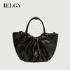 French Pleated Cloud Bag Fashion Soft Leather Portable Vegetable Basket All-Match Shoulder Messenger Bag