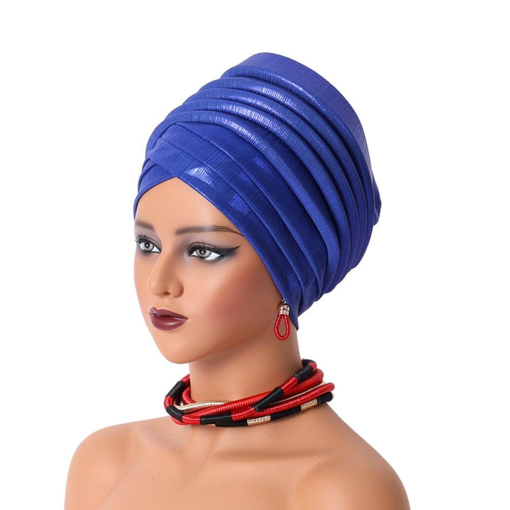 Turbante African Auto Gele Headtie Elegant Bonnet New Headcard