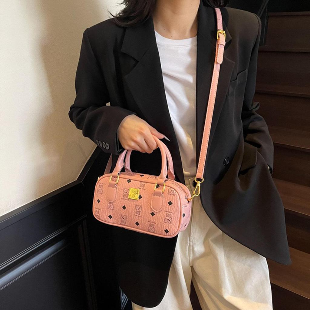 Women's mini small square bag fashionable and versatile retro printed handbag single shoulder crossbody small square bag