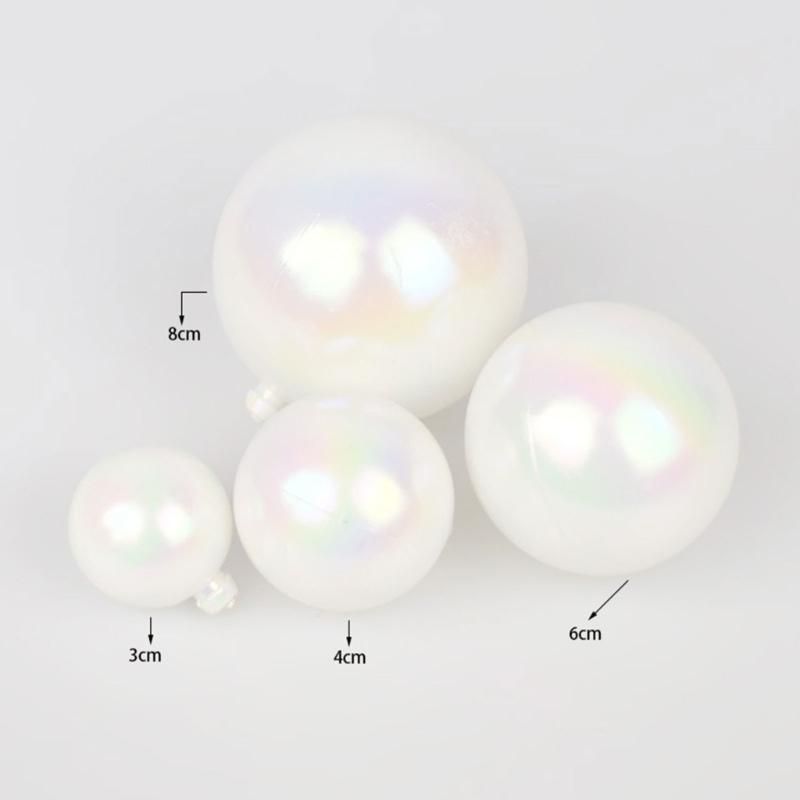 60PCS Colorful PVC Spheres Ornament Decorative Baubles Decoration Shatterproof Christmas Tree Orbs For Holiday Party