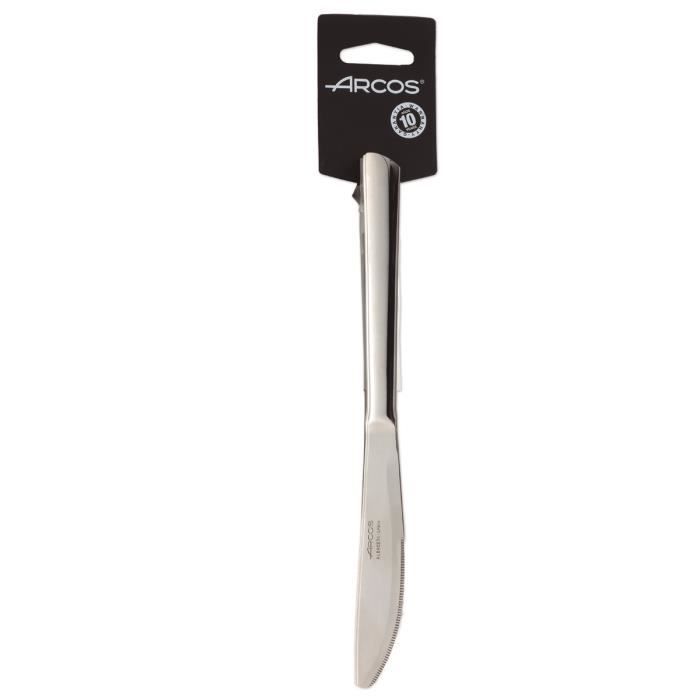 Couteaux De Table - Arcos - Toscana 575000 - Acier Inoxydable 18/10 - 3 Pièces - Lame 10 Cm
