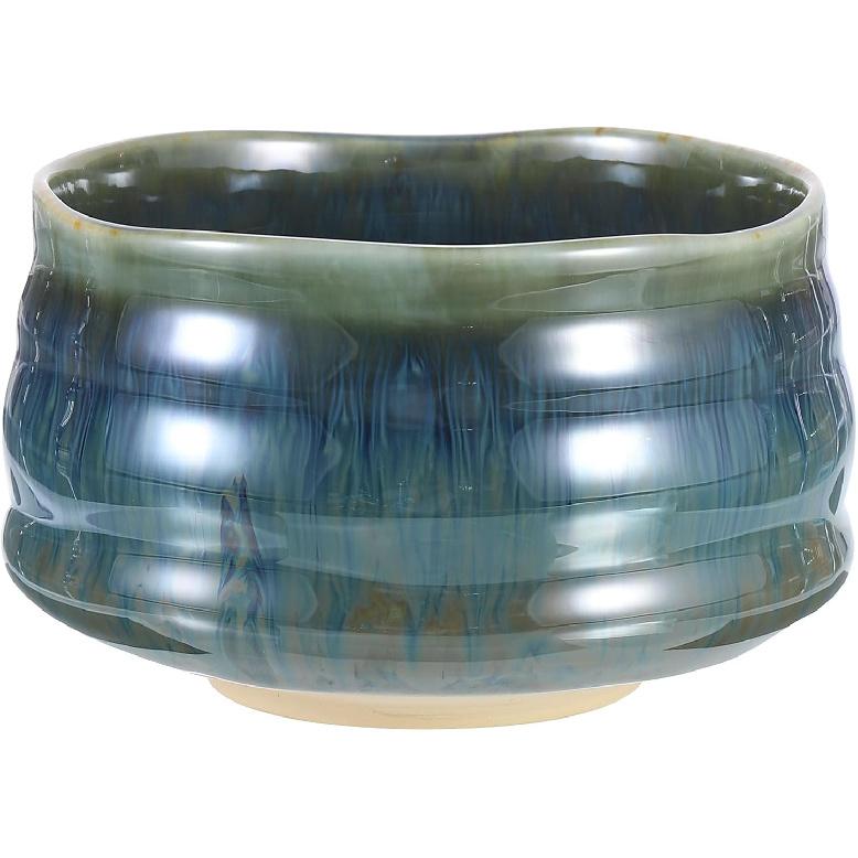 HARFINGTON Matcha Bowl Japanese Chawan Matcha Tea Bowl Handcrafted Green Tea Cup Matcha Ceramic Ceremonial For Tea Ceremony, Deep Green