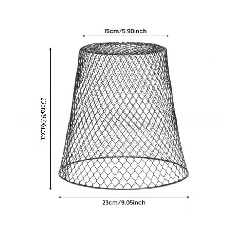 

1PC new plant protective cover wrought iron fruit and vegetable protective basket seedling bucket garden greenhouse vegetable protective cover чорний