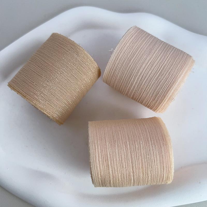 1PC Silver Glitter Ribbon Sparkling Organza Ribbon Ribbon Bow Wedding Cards & Invitations