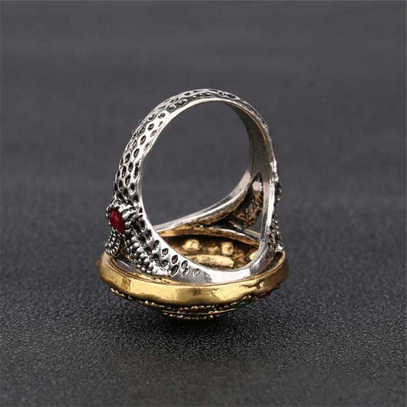 Ring Agate Red Resin Crystal Beads Round Multicolor