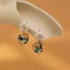 Stylish Resin Flower Heart Earrings 2023 Women's Geometric Studs