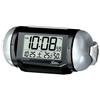 Seiko Clock Alarm Radio Control Digital Loud PYXIS Super Raiden Black Metallic NR523K