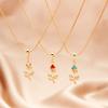 Stylish Womens Tulip Flower Pendant Necklace With Electroplated Finish For Spring