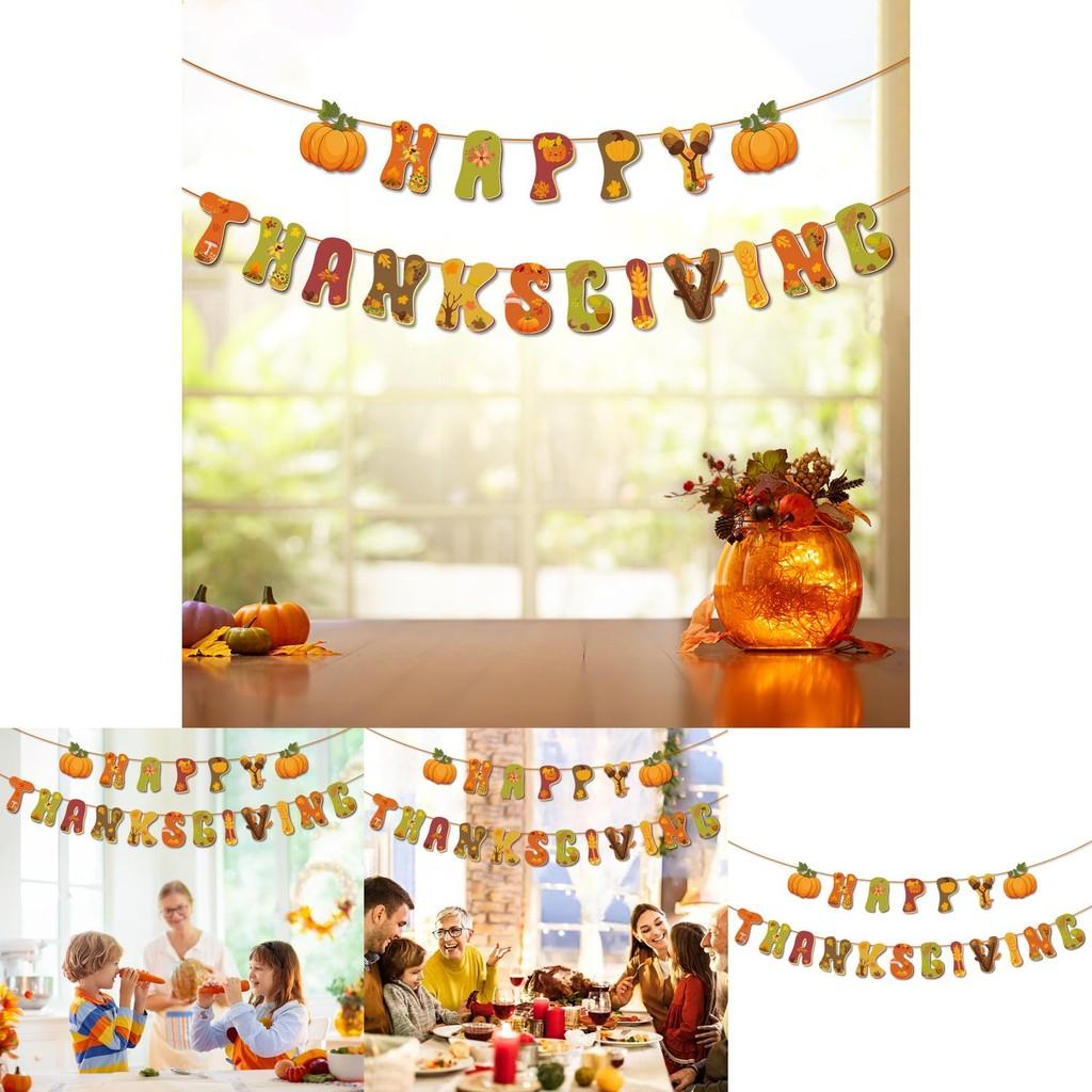 Erntedank Papierfähnchen mit 19 Buchstaben zur Herbstveranstaltungs- und Veranstaltungsortdekoration