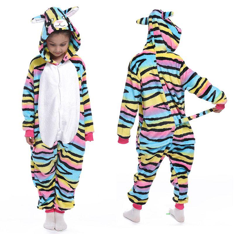 Adorable Animal Pajamas Kigurumi Kids Cosplay Onesie With Soft Flannel Material