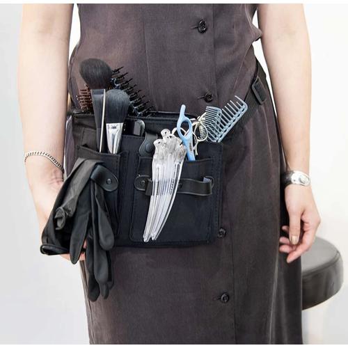 Multifunctional Scissors Organizer with Adjustable Tool Pouch, Black Professional Barber & Pet Grooming Waist Bag ксанаду