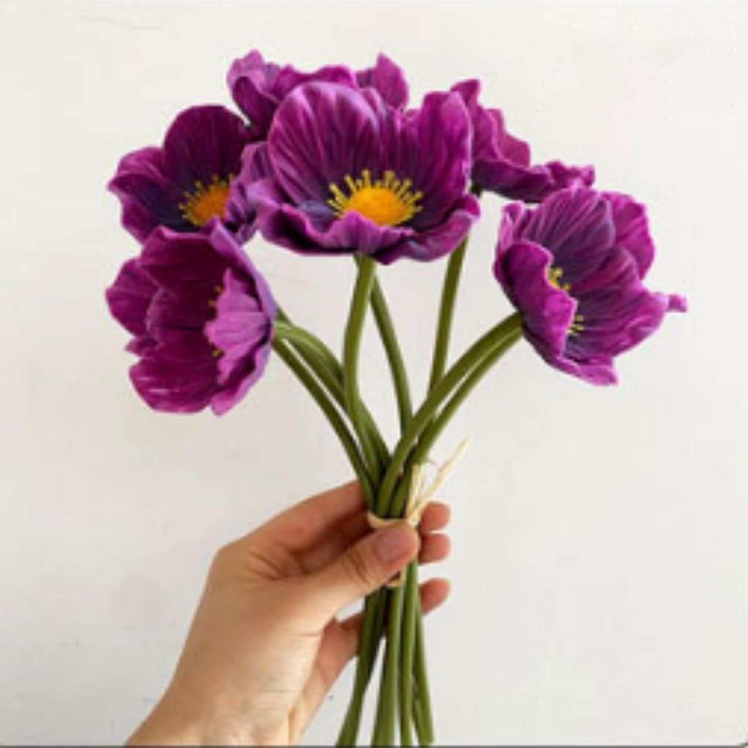 

Искусственные цветы Искусственные цветы мака, 10 шт. Искусственные маки Шелковые Поддельные цветы, Не выцветающие ПУ Поддельные Латексные цветы для Украшения Стола на Кухне Свадьба