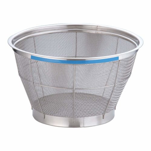 Endo Shoji Commercial TKG New Mammoth Color Deep Strainer, 33cm, Blue, Stainless Steel, Made In Japan, AZL4810