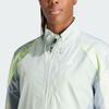 Adidas Own The Run Colorblock Jacket Windproof Breathable Water-Resistant Retro Sports Stand Collar Jacket Women Jackets Linen-Green IQ3873