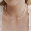 [Hei] Essential Oval Pearl Necklace
