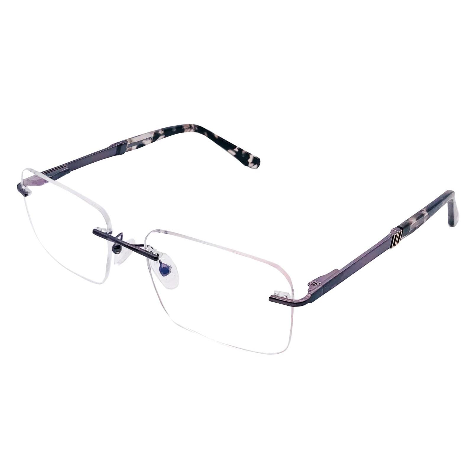 

RSINC Rimless frame/eyeglass/Spectacle Metal, For Men And Women, Tom Gun Black 241002 55-17-142 (IB-12) N2