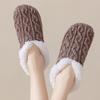 Warme gefütterte Slipper-Socken für Damen mit Noppen für den Schlaf und als Hauskleidung für drinnen
