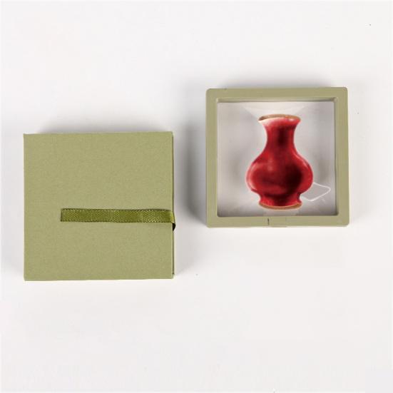 Mini Acrylic Vase Refrigerator Magnet Home Office Kitchen Locker Fridge 3D Miniature Flower Vase Magnetic Decoration Ornament