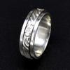 Anxiety  Spinner 925 Sterling silver Worry Ring,  Fidget Handmade Women Spinner Ring