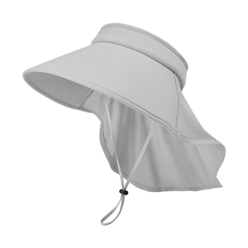 Ice Cool Summer Silk Sunhat Sunshade Hat Neck Cover Travel Outdoors Breathable
