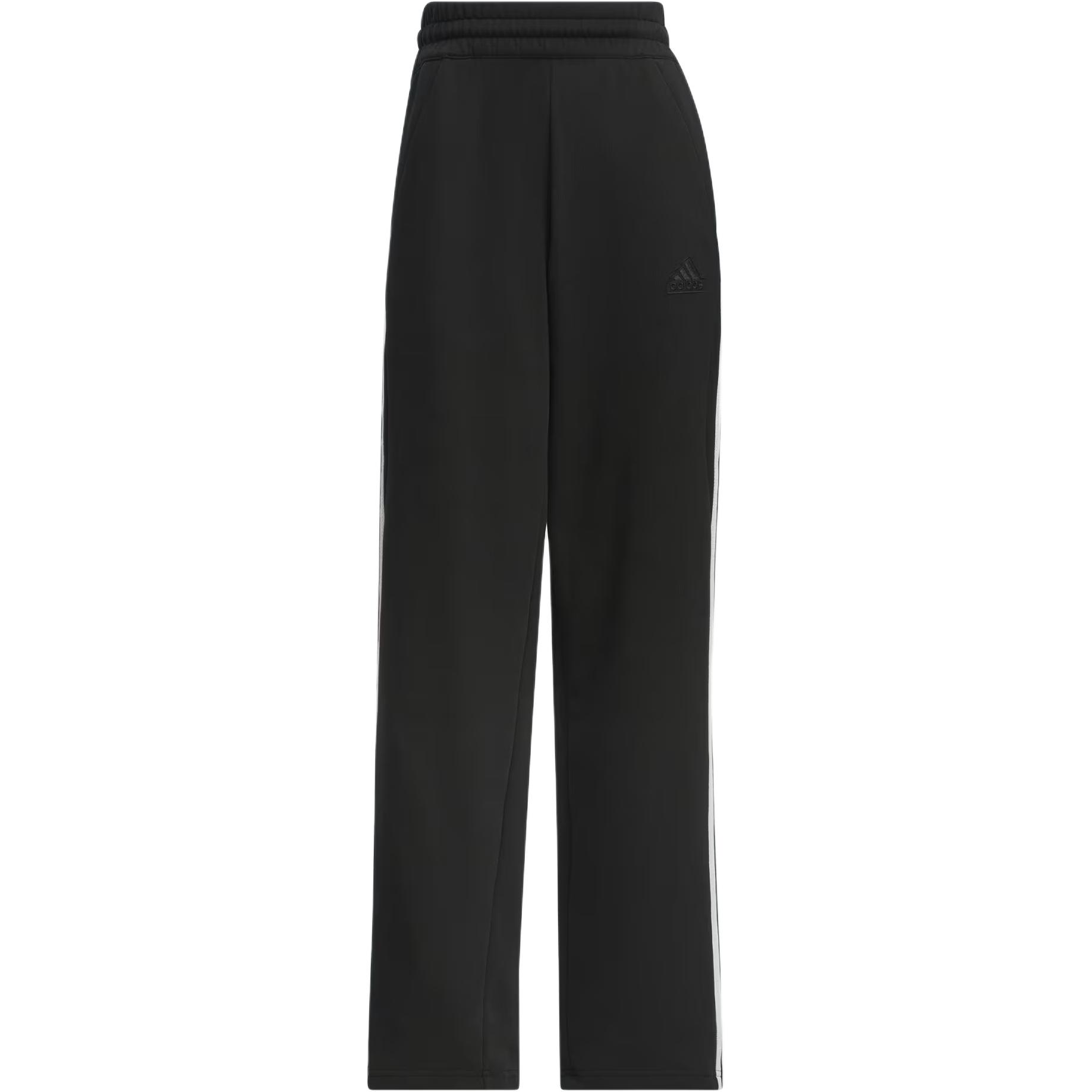 

Adidas FW24 трикотажные джоггеры с тремя полосками на шнуровке в стиле ретро, прямые повседневные брюки для женщин, черные JN0762 XL