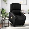 Vidaxl Reclining Lift Chair with Massage, Electric, Black