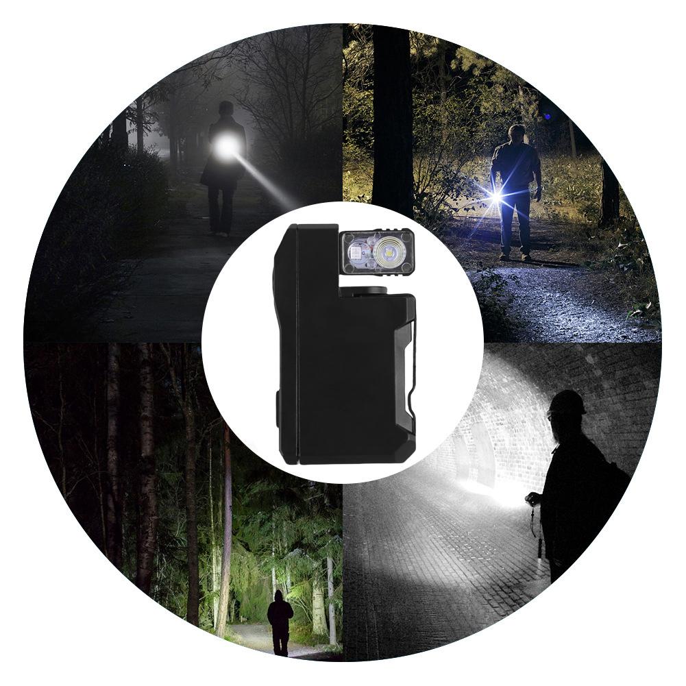 G5 EDC Mini Flashlight 400LM Portable Flat Pocket Flashlight TypeC Rechargeable for Outdoor Camping Fishing Emergency Lighting