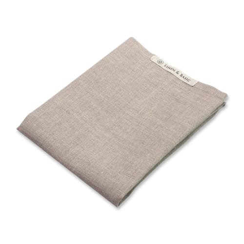 LINEN & BASIC | Linen Kitchen Cloth, 45x65cm, Quick-Absorbent, Quick-Drying, Dish Cloth, Large, Hemp, Natural Beige