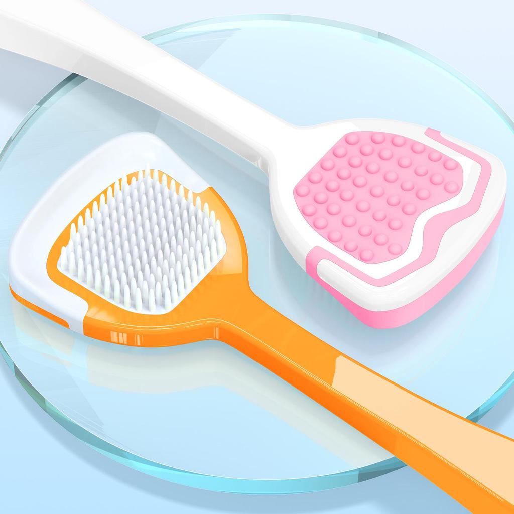 Compact Bamboo Tongue Scraper for Gentle Oral Care